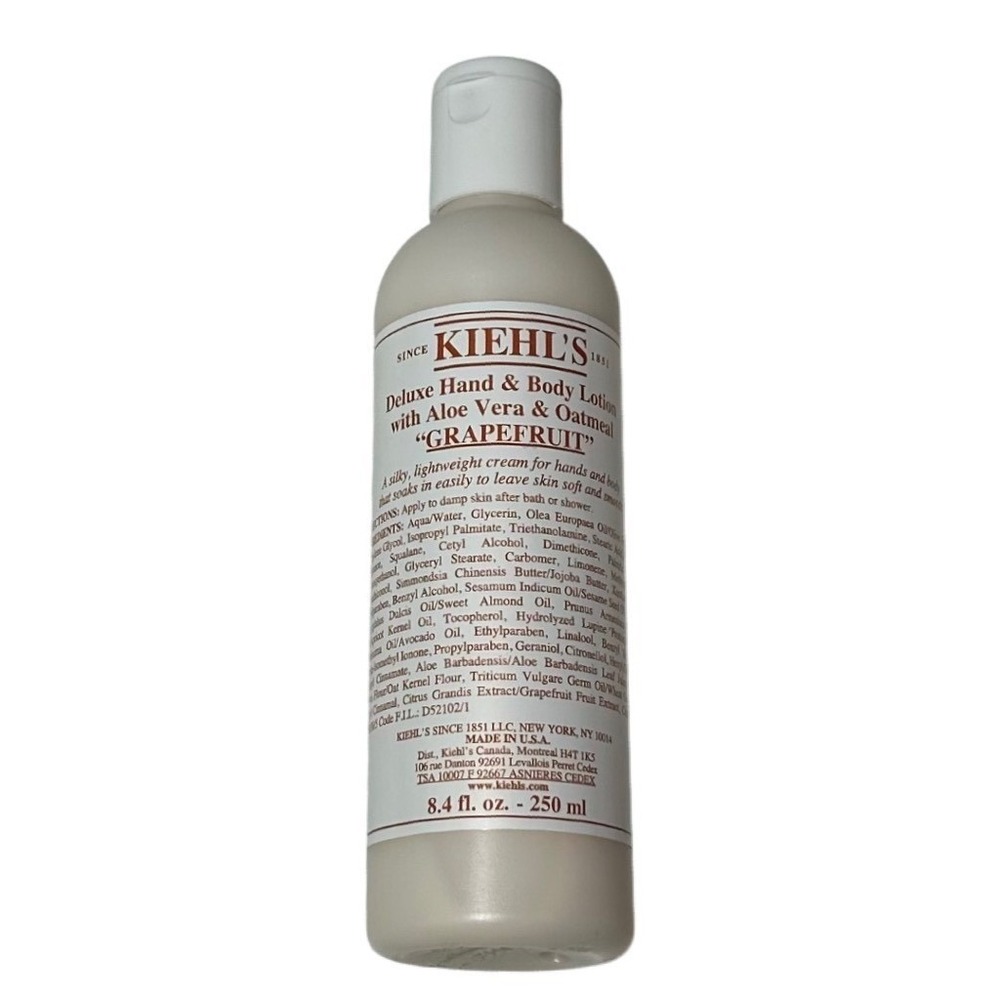 Kiehls Deluxe Hand and Body Lotion Aloe Vera Oatmeal Grapefruit 8.4oz Sealed